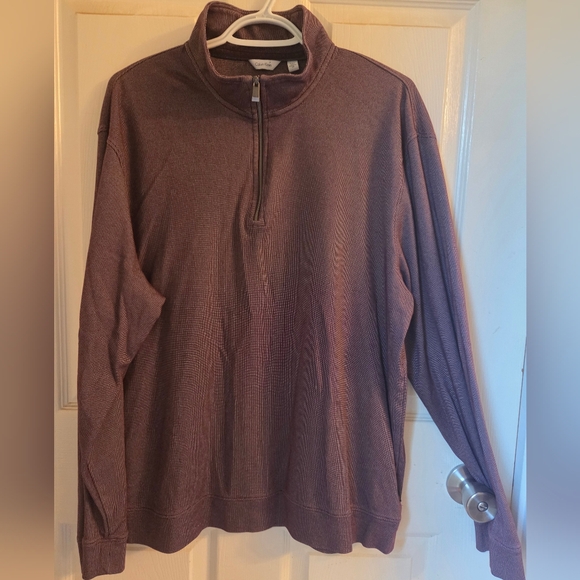 Irridescent Calvin Klein Quarter-Zip Sweater - Picture 2 of 8